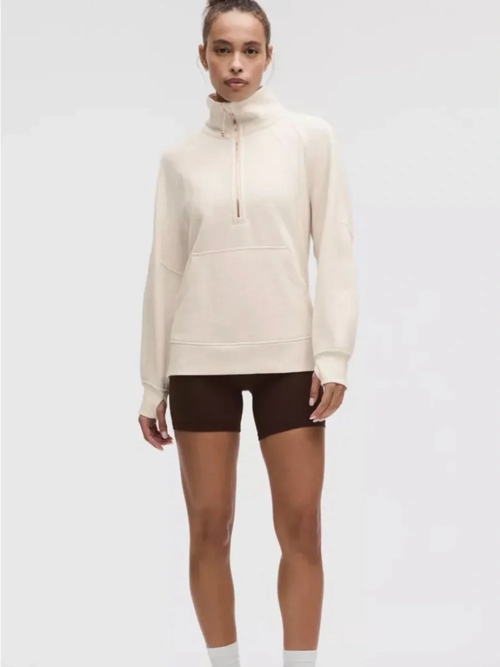 lululemon athletica Scuba Oversized Funnel Neck Half Zip Long size XL/XXL